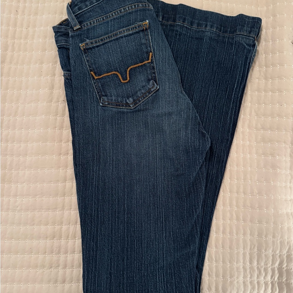 Kimes Ranch Dark Blue Flare Jeans